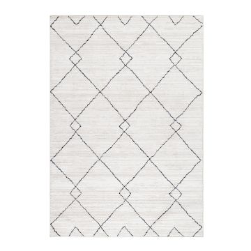 Taznaxt Haki alfombra pelo corto corredor 80x250cm crema