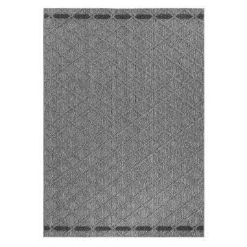 Patara Petek alfombra interior/exterior corredor 80x250cm gris