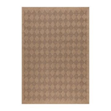 Dhaka Ricka alfombra interior/exterior corredor 80x150cm yute negro