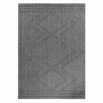 Patara Zigzag alfombra interior/exterior rectangular 240x340cm gris